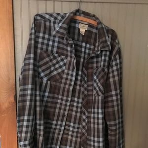 LL Bean cotton flannel shirt